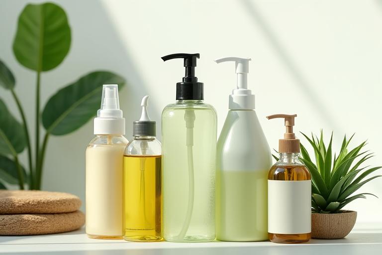 Eco-friendly cleaning products in action